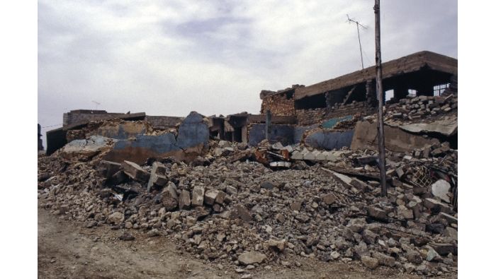 Der Stadtteil Wadi Alin in Mosul, ebenfalls dem Erdboden gleichgemacht.